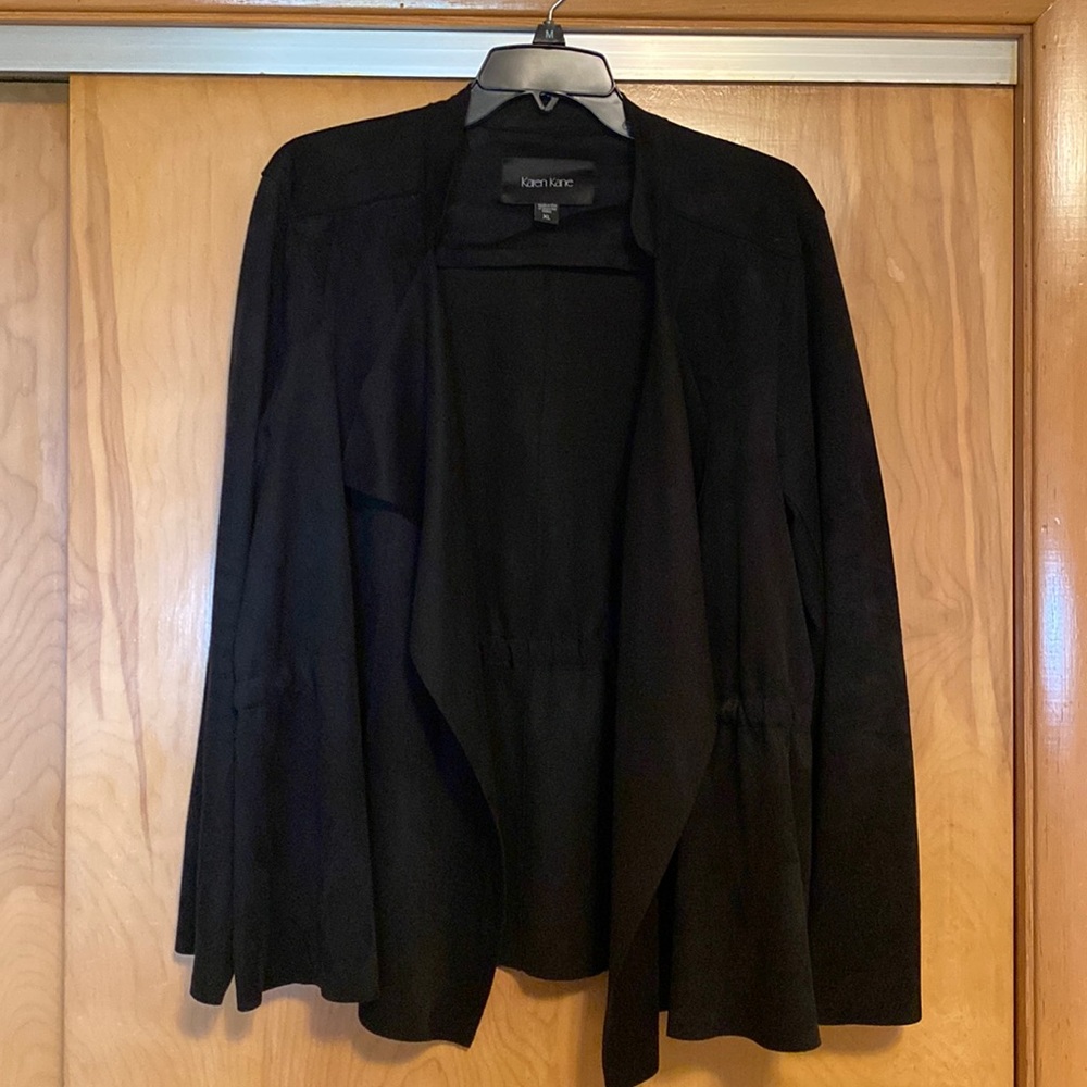 Karen Karen XL black faux suede blazer
